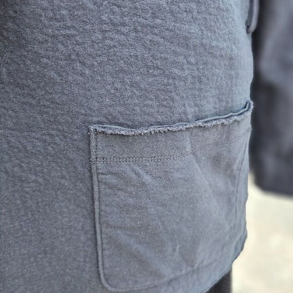 James Perse Los Angeles Sherpa Trimmed Shawl Collar Womens Jacket Size M - Picture 9 of 12